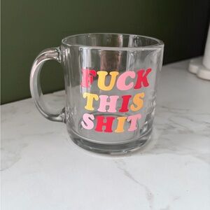 Bold Statement Glass Mug